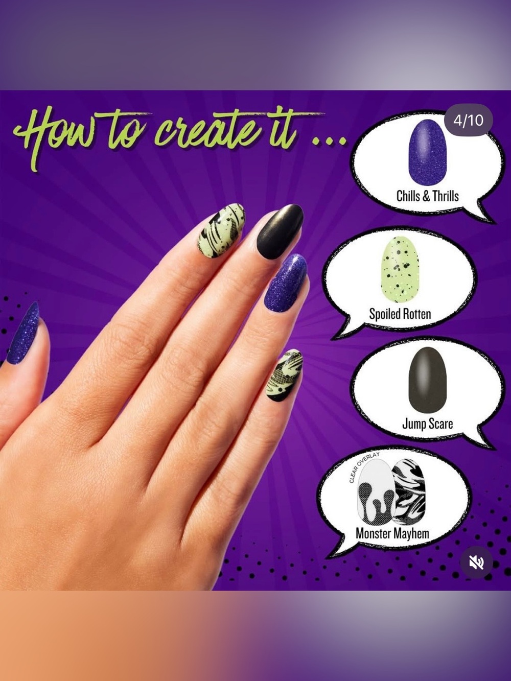 Color Street Mixed Mani Set: A Ghoulish Gathering | Halloween Orange Spiderweb - Picture 11 of 15